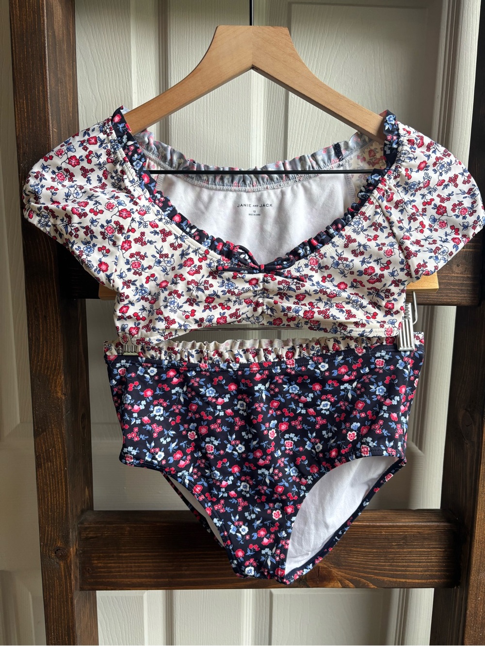 Janie & Jack Floral Two-Piece Girls' Swim Set